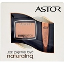 Astor Lash Beautifier Volume Mascara With Argan Oil 10 ml + Skin Match Powder 100 Ivory 800 Black 7 g dárková sada