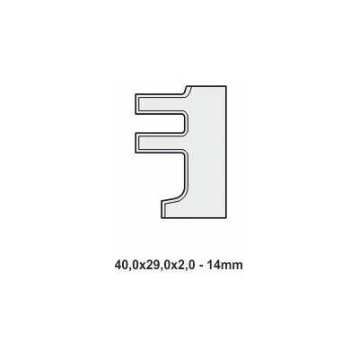 VBD 40,0x29,0x2,0 / 14mm - pro sadu na dveřní zárubně 49104