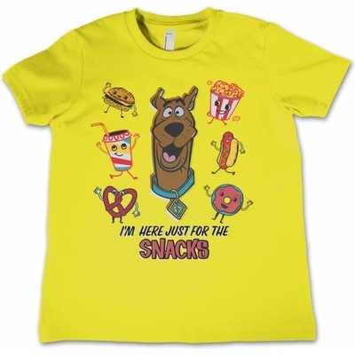 tričko HYBRIS Scooby Doo I'm Here Just For The Snacks černá