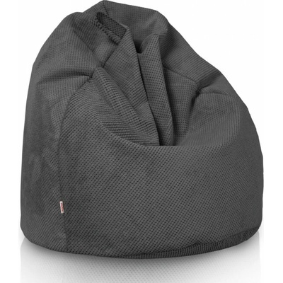 Intermedic SK sedací vak Bag Sako XL plyš Tm. sivý s bodkami
