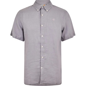 Timberland Риза с къс ръкав Timberland Men's Linen Short Sleeve Oxford Shirt - Quicksilver Yd