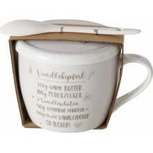 Boltze Porcelánový hrnek s víčkem a lžičkou PEKAŘSKÝ 600 ml