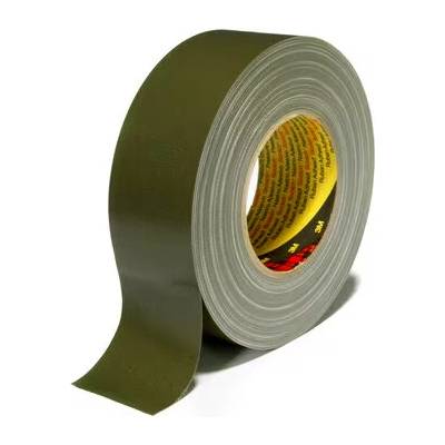 3M 389 Textilná páska s hustou štruktúrou potiahnutá lepiacou páskou 50 mm x 50 m olivová