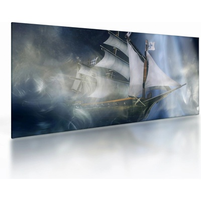 Skleněný obraz - Loď duchů, jednodílný 100x50 cm na skle – Hledejceny.cz