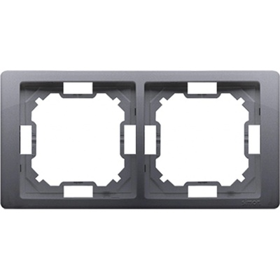 Kontakt Simon Rámik dvojnásobný Simon Basic NEOS strieborný BMRC2/43