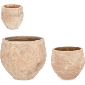 Bizzotto Комплект 3 бр. minh оформени поставки за ваза - полиран теракот (0790737)
