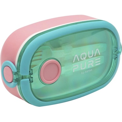 AQUA PURE Кутия за обяд AQUA PURE пластмаса без BPA 210x120x70 мм зеленорозова 511025027 (511025027)