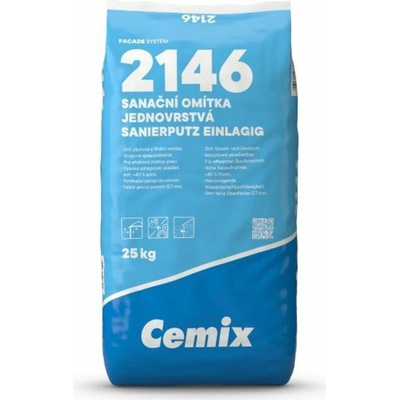 LB Cemix Cemix Sanační omítka jednovrstvá 25kg