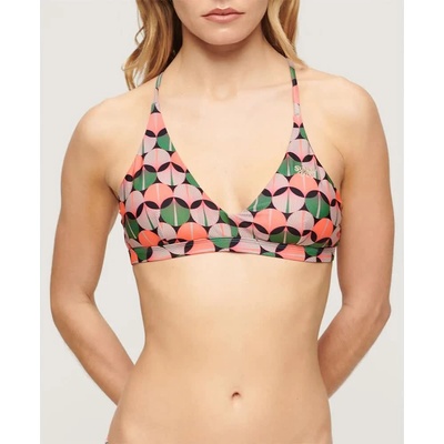 Superdry Cross BackTriangle bikini top - Multicolor (Orange Geo)