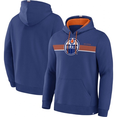 Fanatics EDMONTON OILERS WRIST SHOT HOODIE Modrá Oranžová Biela
