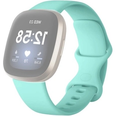 PROTEMIO BUTTERFLY Silikonový řemínek pro Fitbit Versa 3 / Fitbit Sense světle zelený 38614