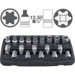 BGS technic Комплект torx и Е-вложки на база 1/2" ; bgs 95100
