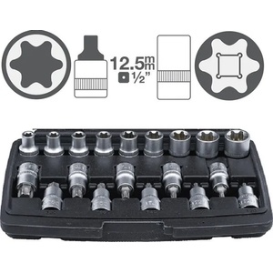 BGS technic Комплект torx и Е-вложки на база 1/2" ; bgs 95100