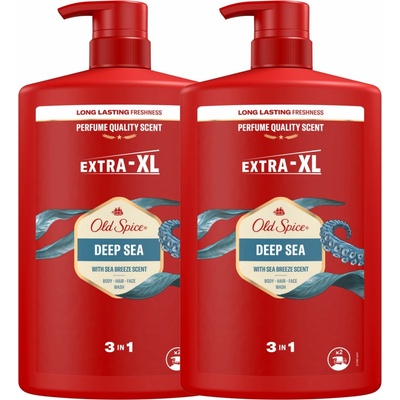 Old Spice Deep Sea 3 v 1 Sprchový Gél a Šampón 1000 ml
