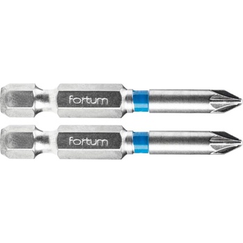 Fortum кръстат накрайник Pozidriv, комплект от 2, PZ 1 x 50 мм, S2 4741311 (4741311)