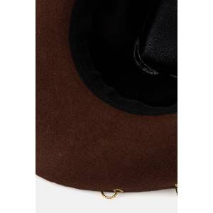LE SH KA headwear LE SH KA капела с широка периферия дамска от вълна Brown Cowboy (BrownCowboy)
