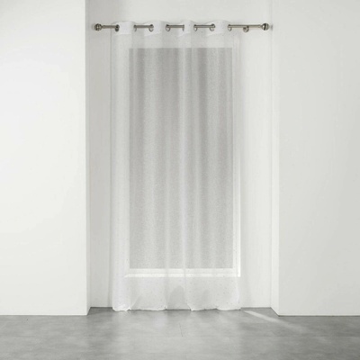 Douceur d'intérieur Závěs na očkách ELEA, 140 x 240 cm, bílo-střibrný bílá