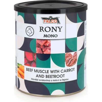 Rony Mono hovězí svalovina s mrkví a řepou 800 g