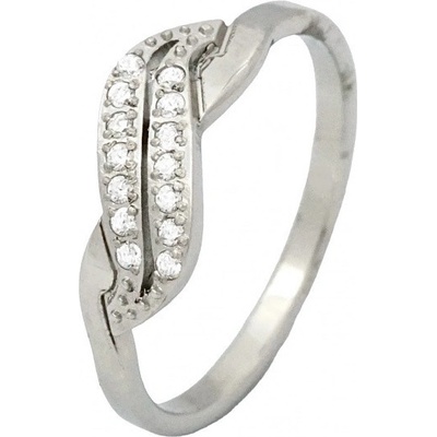 Exeed 242810 Prsten z chirurgické oceli s kameny