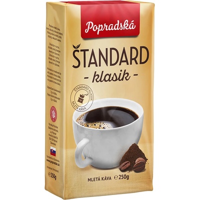 Popradská Štandard klasik mletá 250 g