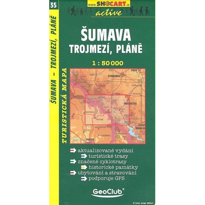 Šumava Trojmezí Pláně 1:50 000