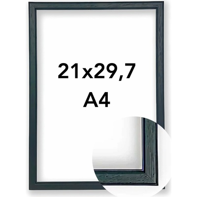 Fotorámeček Berlín Rozměr: A4 - 21 x 29,7 cm, Barva: Černá, Typ zasklení: Sklo