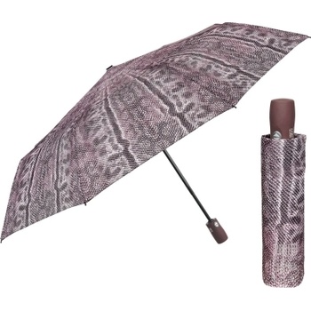 Дамски автоматичен Open-Close чадър Perletti Technology 21813, Питон/Бежов