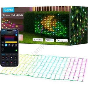Govee - LED RGBIC външна осветителна мрежа 143x85см Wi-Fi Matter IP65 (GV0062)