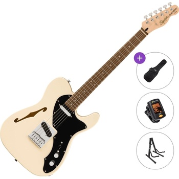 Squier Affinity Series Telecaster Thinline LRL Basic SET Olympic White Електрическа китара