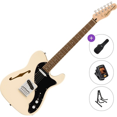 Squier Affinity Series Telecaster Thinline LRL Basic SET Olympic White Електрическа китара