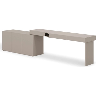 Sconto Študentská zostava WOOW 4 ľavá ílovosivá
