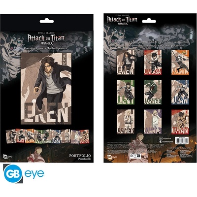 ATTACK ON TITAN - Portfolio 9 posters Characters S4, GBYDCO525