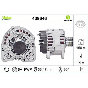 Generátor VALEO 439646