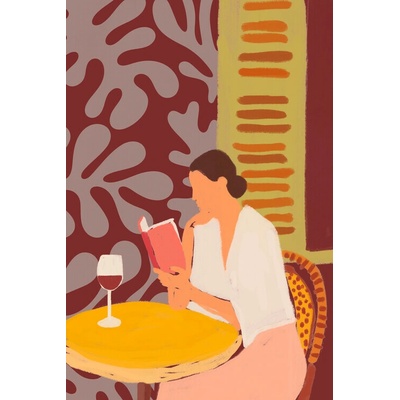 Plagát, Obraz - Leisurely Cafe Reading, Treechild, 26.7 × 40 cm