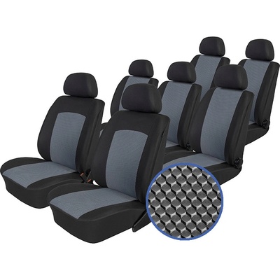 Autopotah Automega VOLKSWAGEN TOURAN I, II, 7 míst, BEZ STOLKŮ 2003-2015, Dynamic šedé