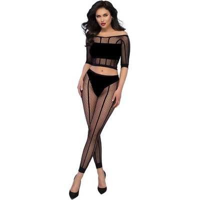Chilirose Cr 4647 Top & Leggins Black