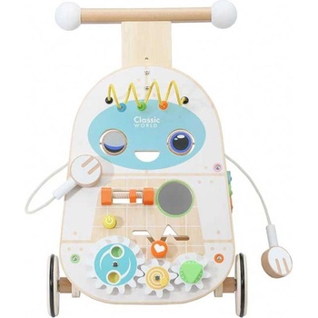 GUGA Детски дървен уокър - проходилка Робот (6927049015151)