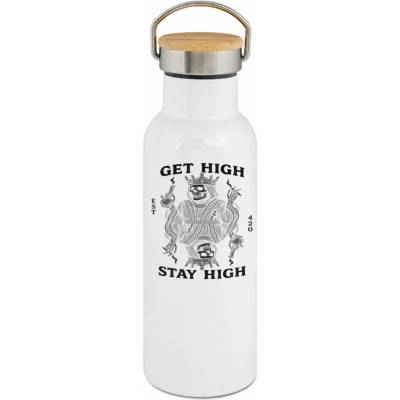 123TRIKO termoska Get high, stay high, černý tisk 500 ml
