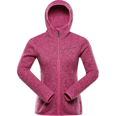 Alpine Pro Дамски топъл суитшърт с цип ALPINE PRO ZEGA 2 fuchsia fedora ALPINE PRO | Rozov | ЖЕНИ | XS