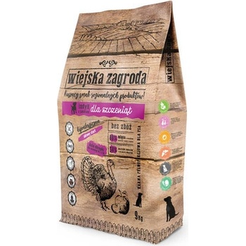 Wiejska Zagroda pre šteňatá morčacie s jablkami 9 kg