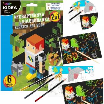 Kidea vyškrabovacie obrázky 2v1 Kocky D