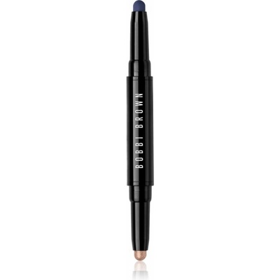 Bobbi Brown Long-Wear Cream Shadow Stick Duo očné tiene v ceruzke duo Silk / Rich Navy 1,6 g