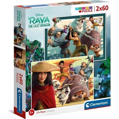 Clementoni Raya a drak 21616 2 x 60 dílků