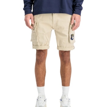 Alpha Industries Crew Short Patch Vintage White