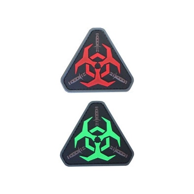 ARMED PATCHES PVC nášivka Outbrake Response Biohazard, červená – Zboží Dáma