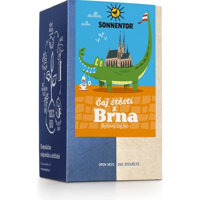 Sonnentor Čaj štěstí z Brna bio porc. dvoukomorový 27 g