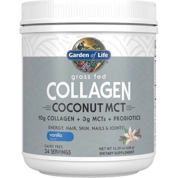 Garden of Life Grass Fed Collagen Coconut MCT [408 грама] Ванилия