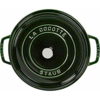 Staub La Cocotte 28cm round, Basil, Cast Iron