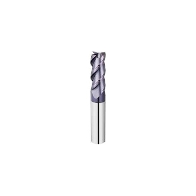 Fréza stopková tvrdokovová tříbřitá (pro materiály do 55 HRC) 10x75/25 (D2=10 mm)TialN