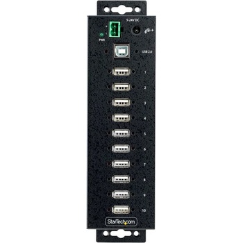StarTech StarTech. com USB210AIND-USB-A-HUB интерфейсен хъб USB 2.0 Type-B 480 Мбит/с Черен (USB210AIND-USB-A-HUB)